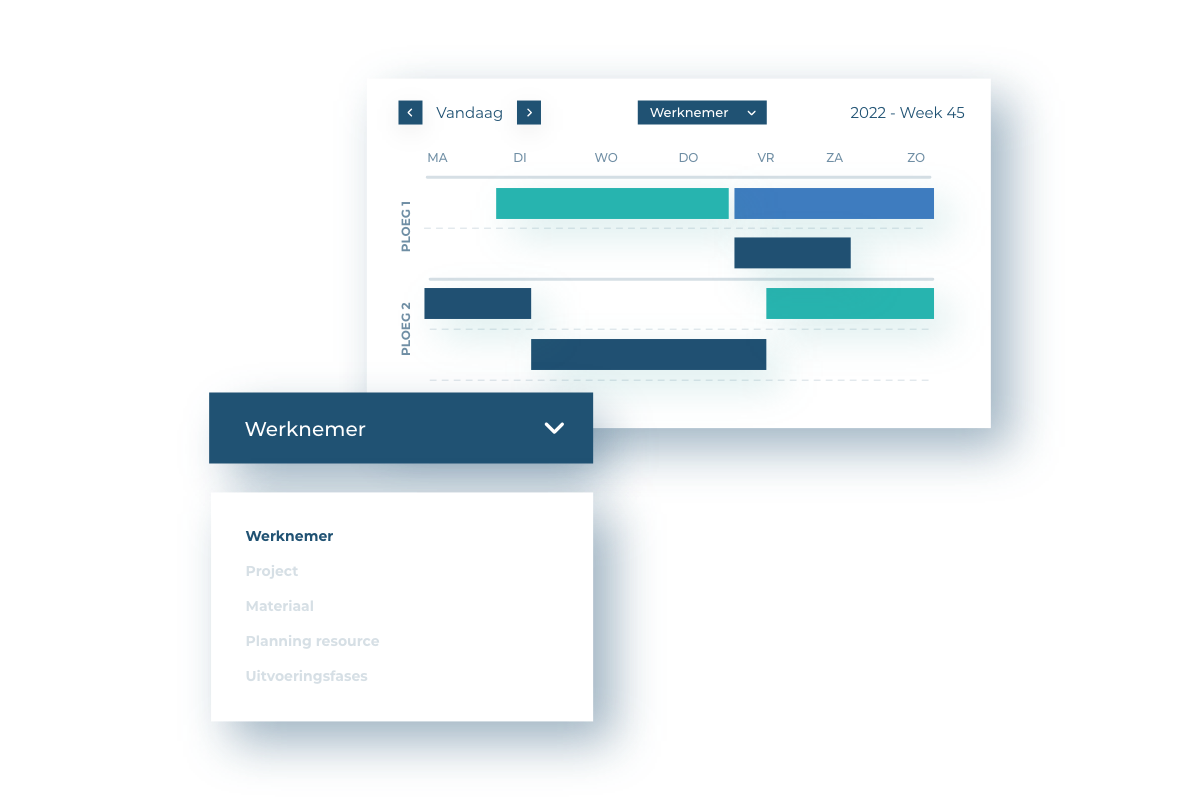 Planning - CTA apart - Weekplanning weergavemogelijkheden Planning - CTA apart - Weekplanning weergavemogelijkheden